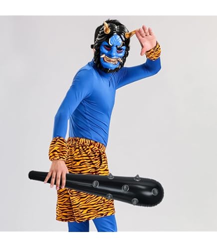 Amazon.co.jp: コスプレ 鬼くん ツノ付きウィッグ セット 鬼ちゃん